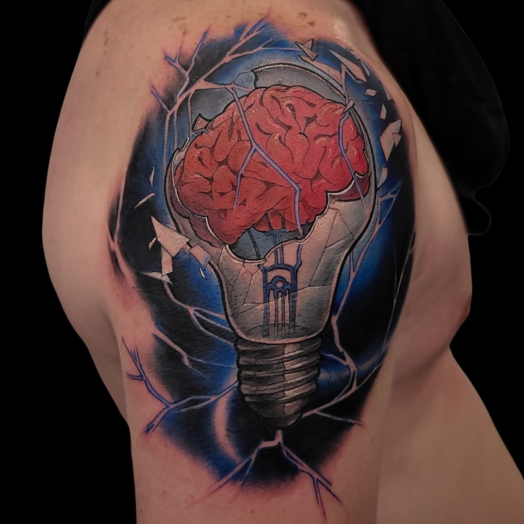 Brain & lightbulb